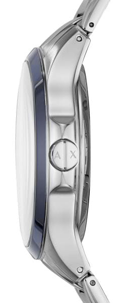 Armani Exchange Hampton Chronograph Grey Dial Silver Steel Strap Watch For Men - AX2405 Buy Now By Armani Exchange