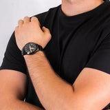 Armani Exchange Hampton Chronograph Black Dial Black Steel Strap Watch For Men - AX2413 Buy Now By Armani Exchange