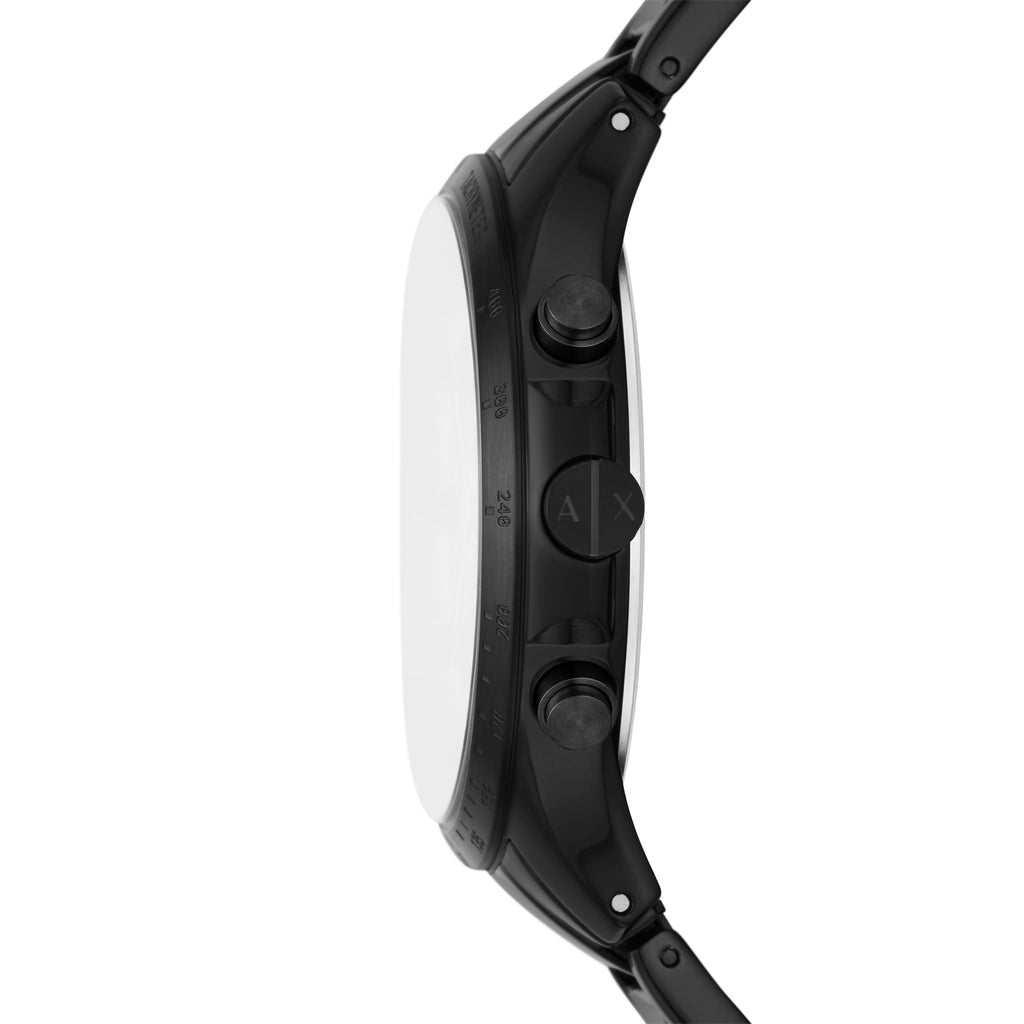 Armani Exchange Chronograph Black Dial Black Steel Strap Watch For Men - AX2429 Buy Now By Armani Exchange