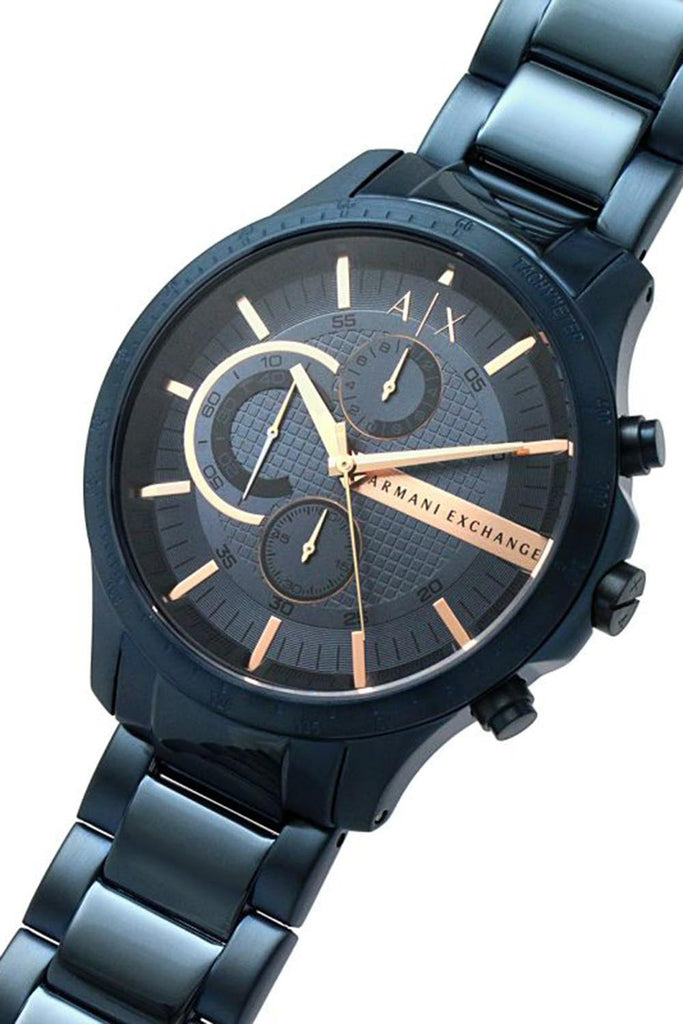 Armani Exchange Hampton Chronograph Blue Dial Blue Steel Strap Watch For Men - AX2430 Buy Now By Armani Exchange