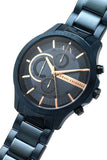 Armani Exchange Hampton Chronograph Blue Dial Blue Steel Strap Watch For Men - AX2430 Buy Now By Armani Exchange