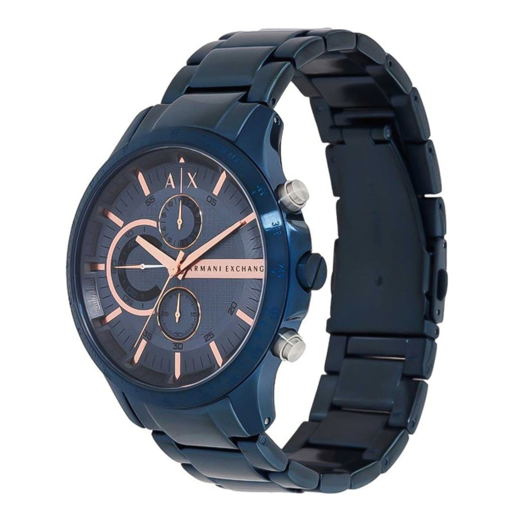 Armani Exchange Hampton Chronograph Blue Dial Blue Steel Strap Watch For Men - AX2430 Buy Now By Armani Exchange