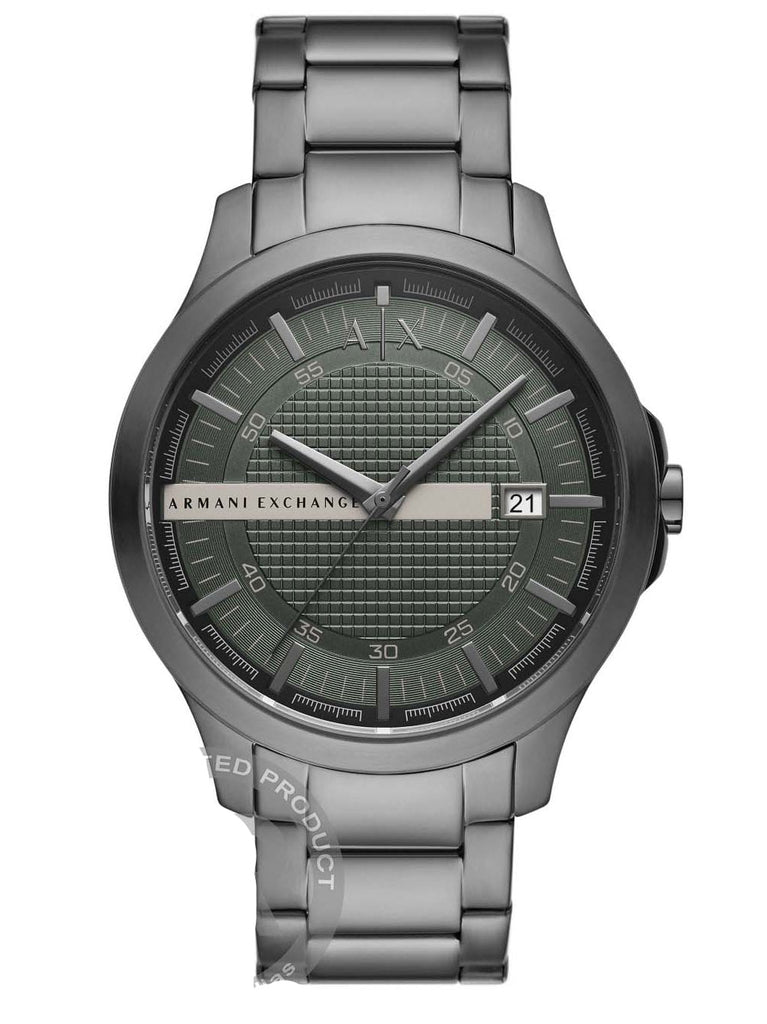 Armani Exchange Hampton Chronograph Grey Dial Grey Steel Strap Watch For Men - AX2135 Buy Now By Armani Exchange