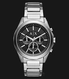 Armani Exchange Drexler Chronograph Black Dial Silver Steel Strap Watch for Men - AX2600 Buy Now By Armani Exchange