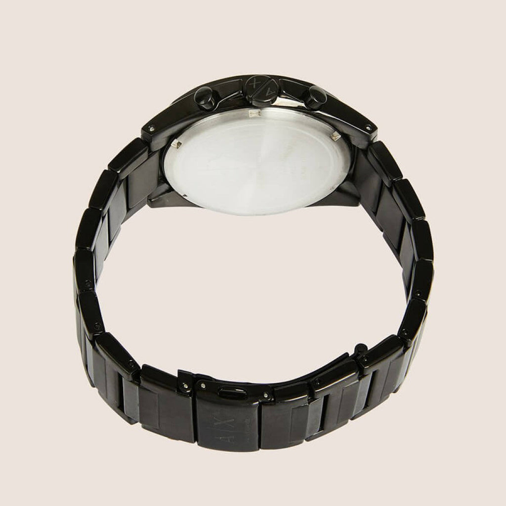 Armani Exchange Drexler Chronograph Black Dial Black Steel Strap Watch For Men - AX2615 Buy Now By Armani Exchange