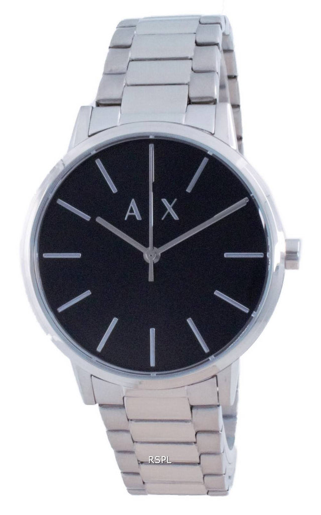 Armani Exchange Cayde Analog Black Dial Silver Steel Strap Watch For Men - AX2700 Buy Now By Armani Exchange
