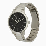 Armani Exchange Cayde Analog Black Dial Silver Steel Strap Watch For Men - AX2700 Buy Now By Armani Exchange