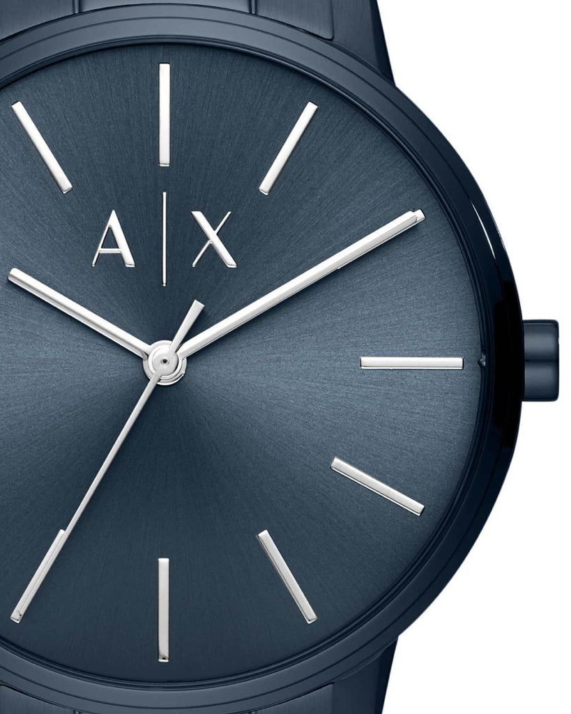 Armani Exchange Cayde Analog Blue Dial Blue Steel Strap Watch For Men - AX2702 Buy Now By Armani Exchange