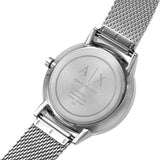 Armani Exchange Cayde Chronograph Black Dial Silver Mesh Strap Watch For Men - AX2714 Buy Now By Armani Exchange