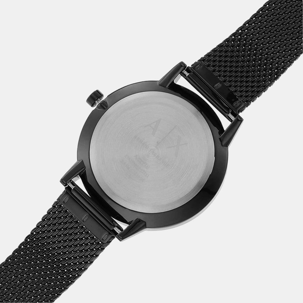 Armani Exchange Cayde Chronograph Black Dial Black Mesh Strap Watch For Men - AX2716 Buy Now By Armani Exchange