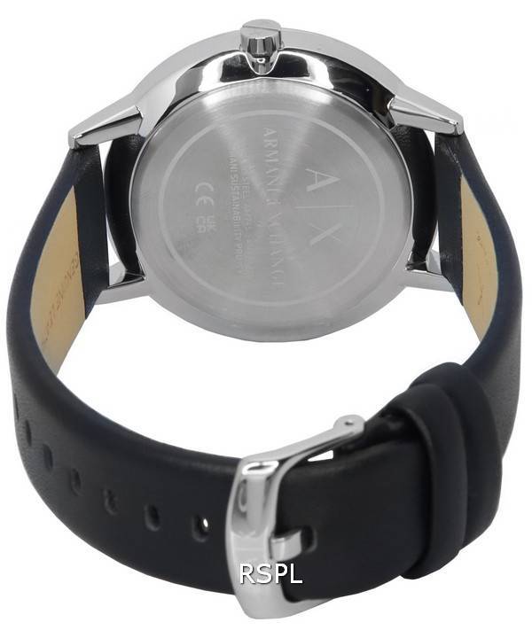 Armani Exchange Cayde Chronograph Black Dial Black Leather Strap Watch for Men - AX2745 Buy Now By Armani Exchange