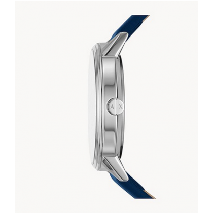 Armani Exchange Cayde Chronograph Blue Dial Blue Leather Strap Watch for Men - AX2746 Buy Now By Armani Exchange