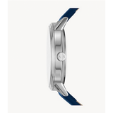 Armani Exchange Cayde Chronograph Blue Dial Blue Leather Strap Watch for Men - AX2746 Buy Now By Armani Exchange