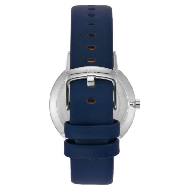 Armani Exchange Cayde Chronograph Blue Dial Blue Leather Strap Watch for Men - AX2746 Buy Now By Armani Exchange