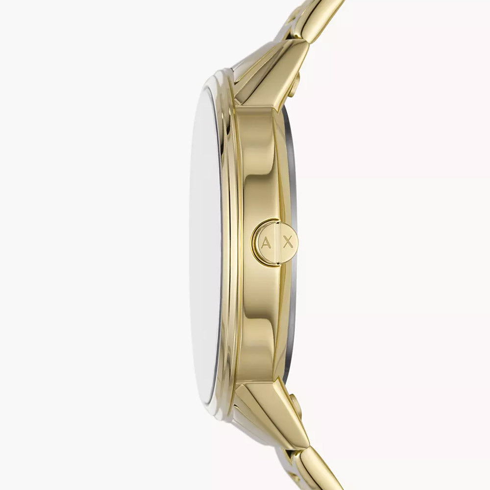 Armani Exchange Cayde Chronograph Black Dial Gold Steel Strap Watch for Men - AX2747 Buy Now By Armani Exchange