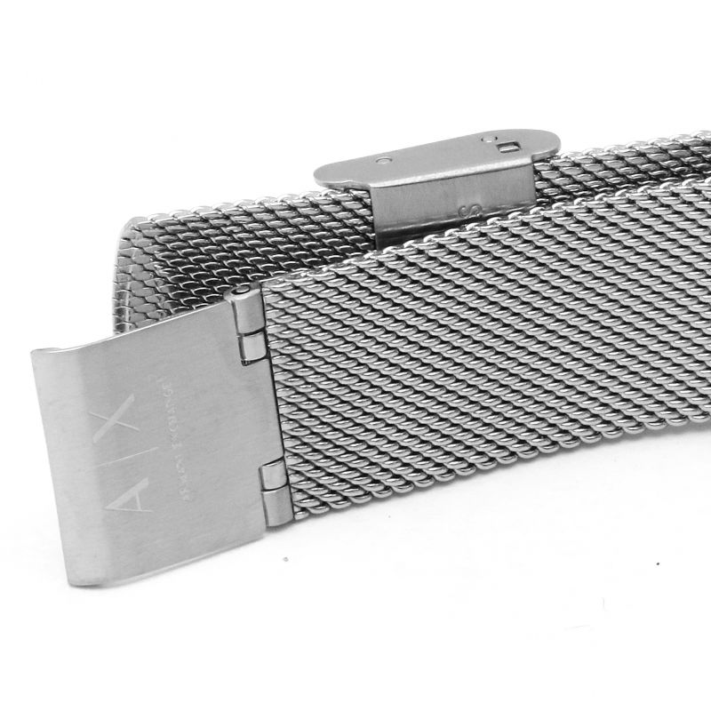 Armani Exchange Lola Analog Silver Dial Silver Mesh Strap Watch For Women - AX5535 Buy Now By Armani Exchange