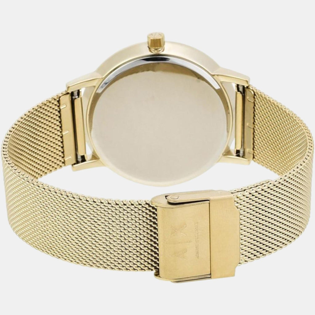 Armani Exchange Lola Analog Gold Dial Gold Mesh Strap Watch For Women - AX5536 Buy Now By Armani Exchange