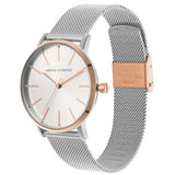 Armani Exchange Lola Analog White Dial Silver Mesh Strap Watch For Women - AX5537 Buy Now By Armani Exchange