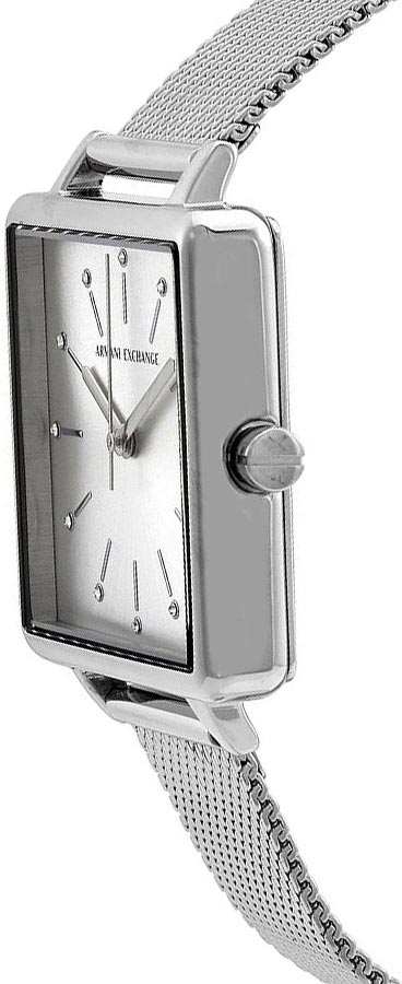 Armani Exchange Lola Quartz Silver Dial Silver Mesh Strap Watch For Women - AX5800 Buy Now By Armani Exchange