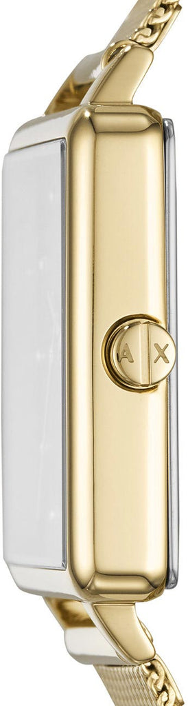 Armani Exchange Lola Quartz Gold Dial Gold Mesh Strap Watch For Women - AX5801 Buy Now By Armani Exchange