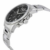 Armani Exchange Banks Chronograph Black Dial Silver Steel Strap Watch For Men - AX1720 Buy Now By Armani Exchange