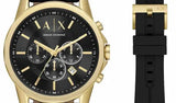 Armani Exchange Outerbanks Chronograph Black Dial Black Leather Strap Watch For Men - AX7133 Buy Now By Armani Exchange
