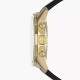 Armani Exchange Outerbanks Chronograph Black Dial Black Leather Strap Watch For Men - AX7133 Buy Now By Armani Exchange