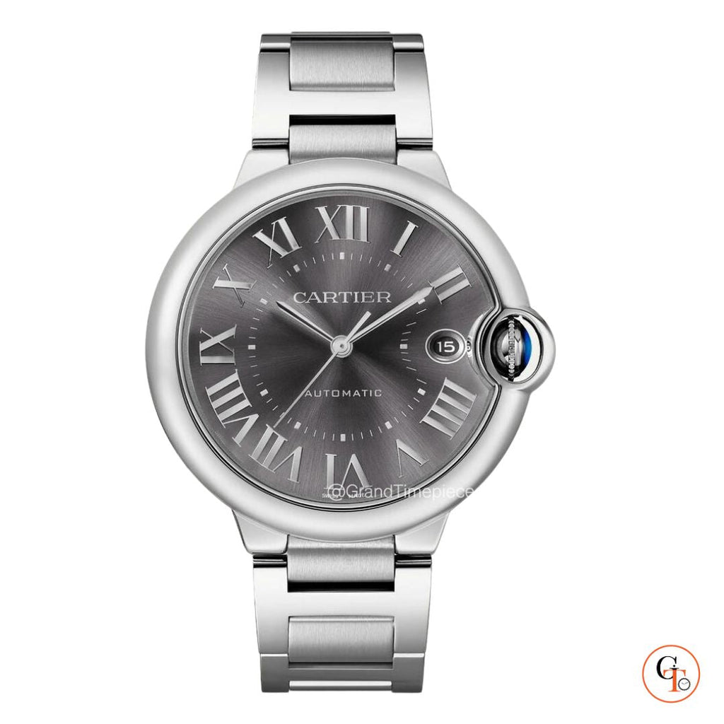 Cartier Ballon Bleu de Cartier Black Dial Silver Steel Strap Watch for Men - W6920042 Buy Now By Cartier