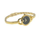 Movado Rondiro 22mm Black Dial Yellow Gold Steel Strap Watch For Women - 0606888 Buy Now By Movado