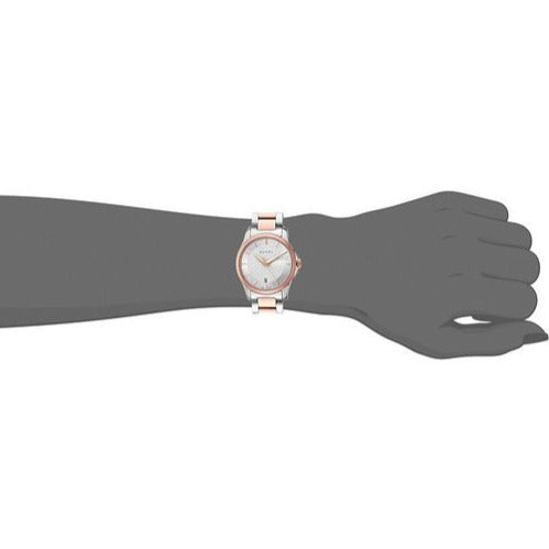 Gucci G Timeless Silver Dial Two Tone Steel Strap Watch For Women - YA126564 Buy Now By Gucci