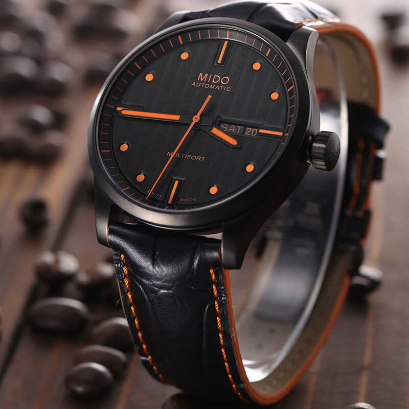 Mido Multifort Automatic Special Edition Black Dial Black Leather Strap Watch For Men - M005.430.36.051.80 Buy Now By Mido