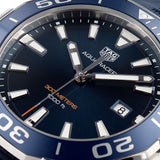 Tag Heuer Aquaracer Quartz Blue Dial Blue Rubber Strap Watch for Men - WAY101C.FT6153 Buy Now By Tag Heuer