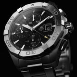 Tag Heuer Aquaracer Automatic Chronograph Black Dial Silver Steel Strap Watch for Men - CAY2110.BA0927 Buy Now By Tag Heuer
