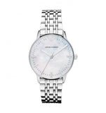Emporio Armani Classic Quartz Mother of Pearl Dial Silver Steel Strap Watch For Women - AR1602 Buy Now By Emporio Armani