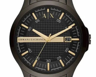 Armani Exchange Hampton Chronograph Black Dial Black Steel Strap Watch For Men - AX2413 Buy Now By Armani Exchange