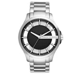 Armani Exchange Hampton Chronograph Black Dial Silver Steel Strap Watch For Men - AX2179 Buy Now By Armani Exchange