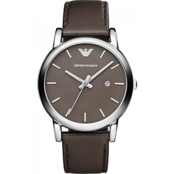 Emporio Armani Classic Quartz Brown Dial Brown Leather Strap Watch For Men - AR1729 Buy Now By Emporio Armani