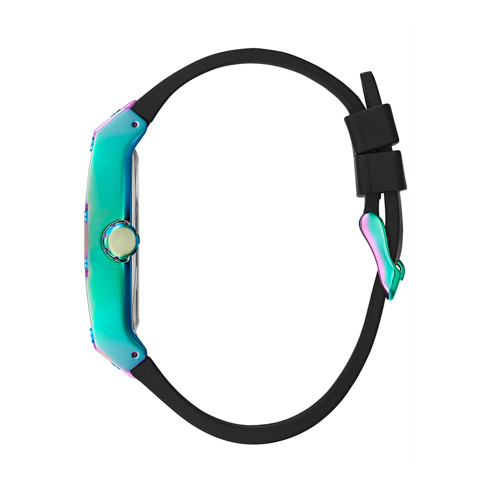 Guess Phoenix Multifunction Black Dial Black Rubber Strap Watch for Men - GW0202G5 Buy Now By Guess