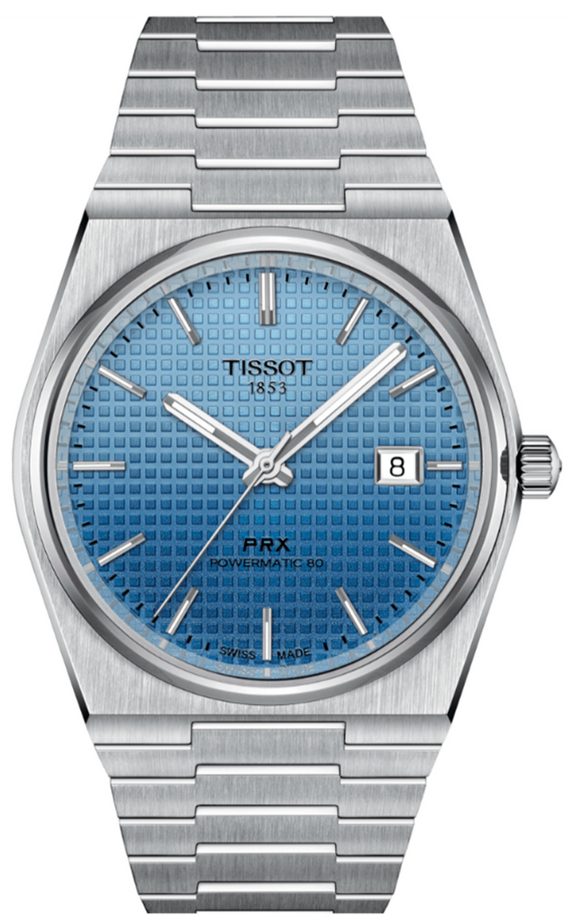 Tissot PRX Powermatic 80 Gradient Blue Dial Silver Steel Strap Watch for Men - T137.407.11.351.01 Buy Now By Tissot