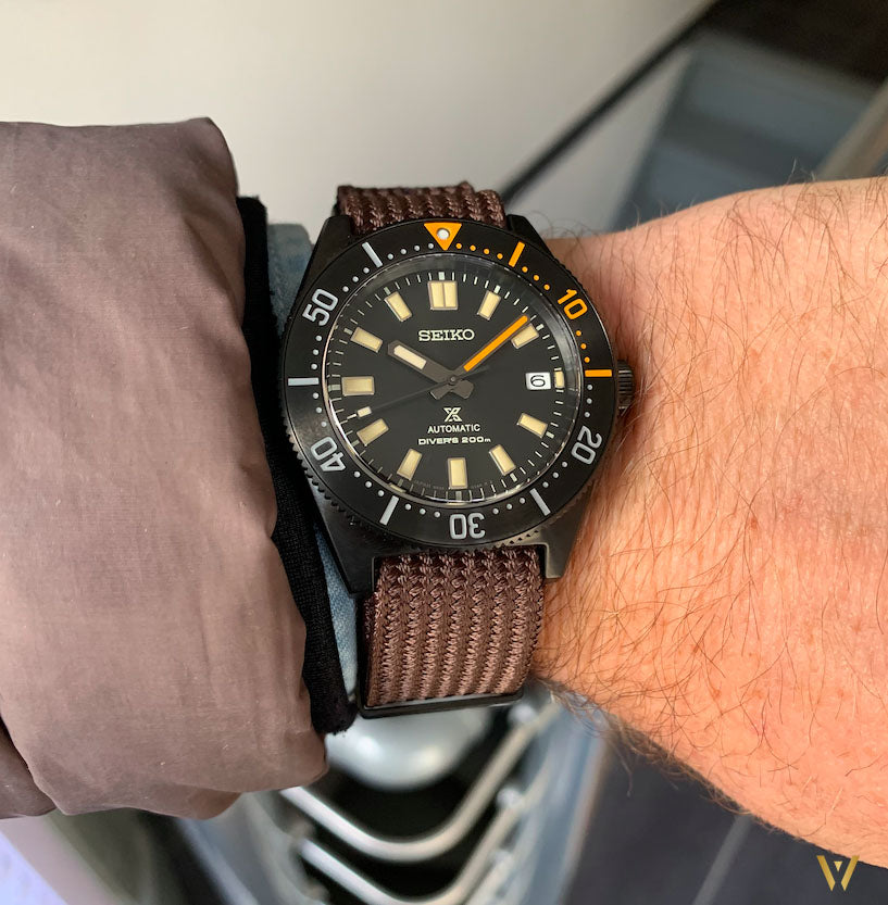 Seiko Prospex Black Series 1965 Limited Edition Black Dial Brown NATO Strap Watch For Men - SPB253J1 Buy Now By Seiko