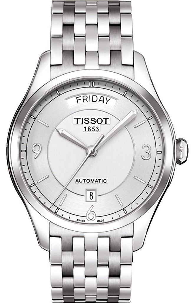 Tissot T Classic T One Automatic Silver Dial Silver Steel Strap Watch For Men - T038.430.11.037.00 Buy Now By Tissot