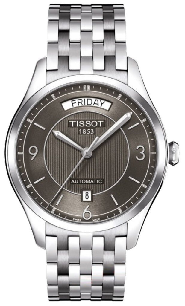 Tissot T Classic T One Automatic Grey Dial Silver Steel Strap Watch For Men - T038.430.11.067.00 Buy Now By Tissot