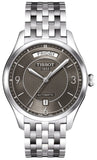 Tissot T Classic T One Automatic Grey Dial Silver Steel Strap Watch For Men - T038.430.11.067.00