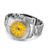 Breitling Avenger Automatic 45mm Seawolf Yellow Dial Silver Steel Strap Strap Watch for Men - A17319101/1A1 Buy Now By Breitling