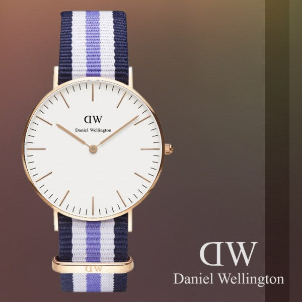 Daniel Wellington Classic Trinity White Dial Three Tone Nylon Strap Watch For Women - 0509DW Buy Now By Daniel Wellington
