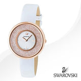 Swarovski Crystalline Pure White Dial White Leather Strap Watch for Women - 5376083 Buy Now By Swarovski