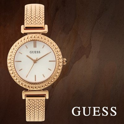 Guess Monroe Silver Dial Rose Gold Steel Strap Watch For Women - W1152L3 Buy Now By Guess