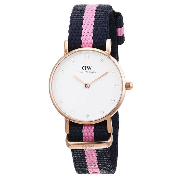 Daniel Wellington Classy Winchester White Dial Two Tone NATO Strap Watch For Women - DW00100065 Buy Now By Daniel Wellington