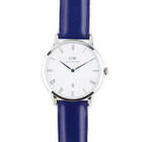 Daniel Wellington Dapper Somerset White Dial Blue Leather Strap Watch For Men - DW00100192 Buy Now By Daniel Wellington