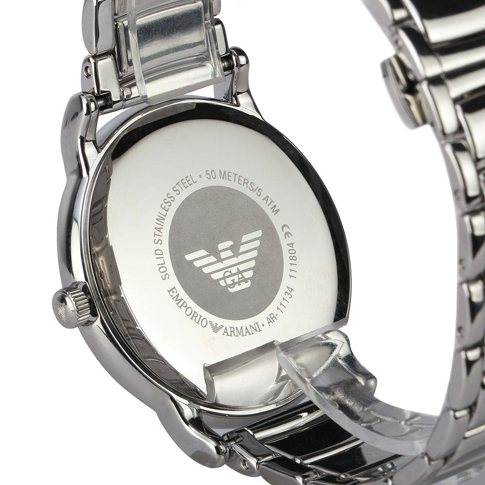 Emporio Armani Classic Quartz Grey Dial Silver Steel Strap Watch For Men - AR11134 Buy Now By Emporio Armani